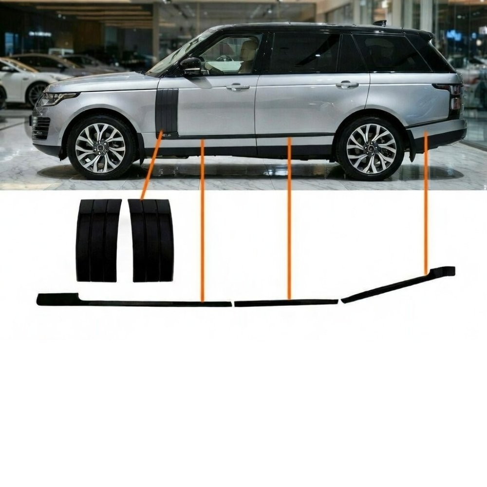 Range Rover Vogue L405 Black Edition Pack Grille Side Vents Trim Kit Gloss Black 2013–2017