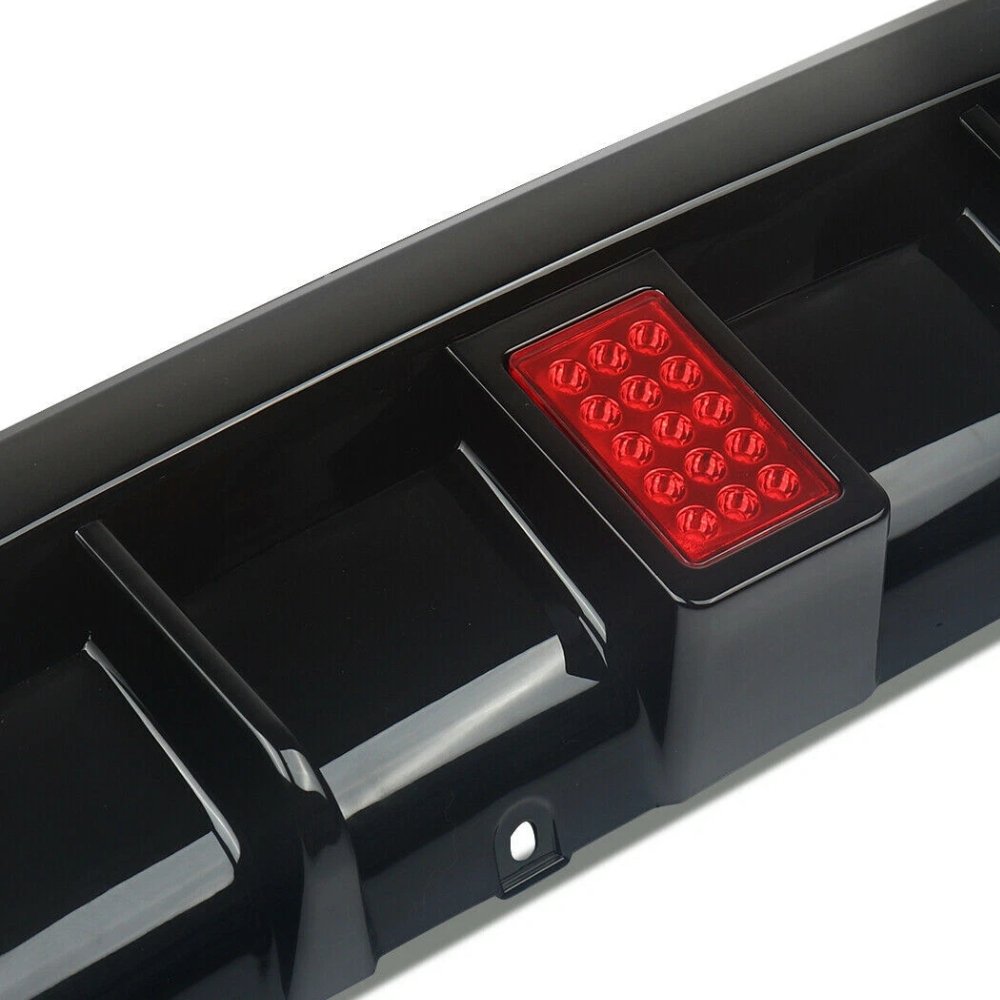 BMW 3 Series E92 E93 335i Style Rear Diffuser Gloss Black with LED Light 2006–2013