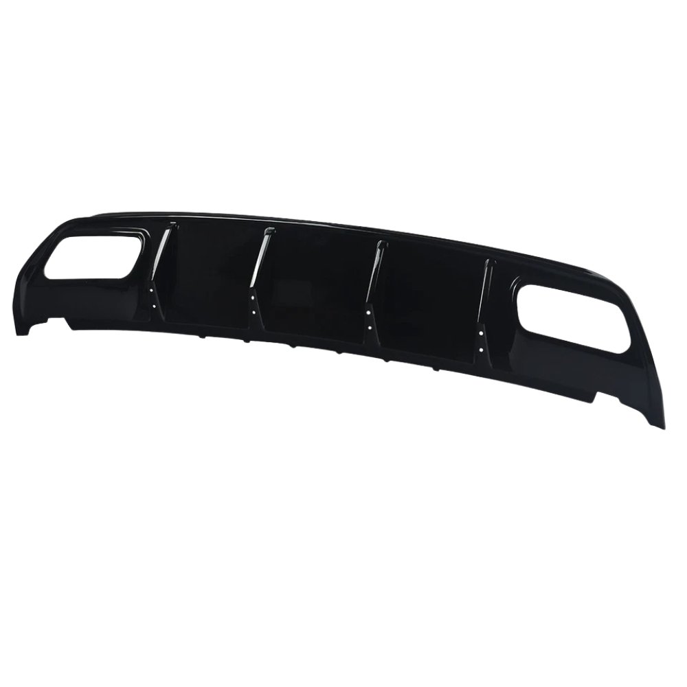 Mercedes A Class W176 A45 AMG Style Rear Diffuser Gloss Black with Exhaust Tips 2012–2018