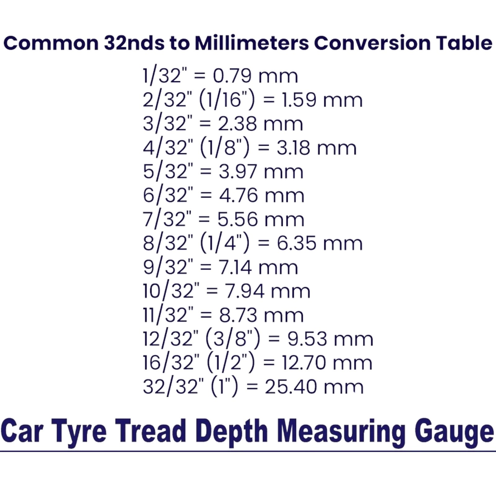 Manual Tyre Tread Depth Gauge Tool for Car Van Truck Motorcycle
