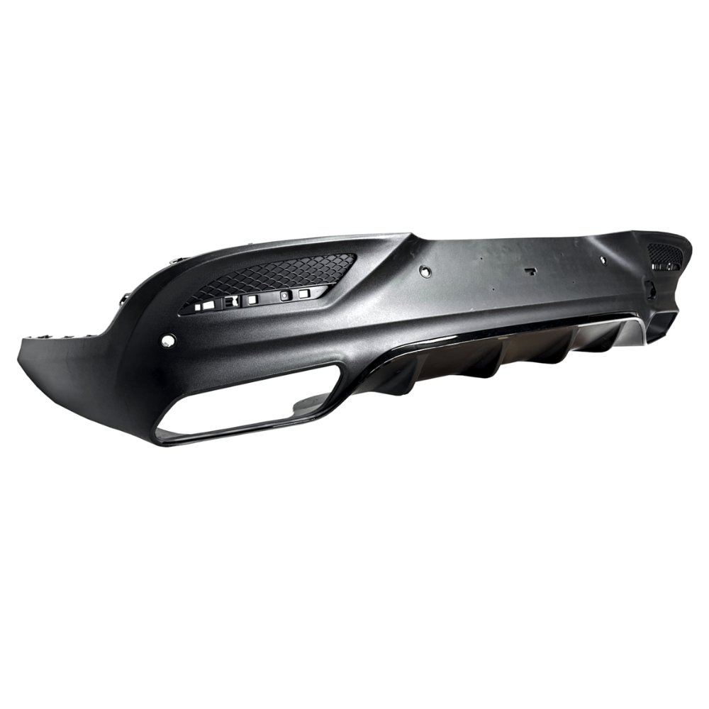 Mercedes GLE Coupe C292 GLE63 AMG Style Rear Diffuser with Exhaust Tips Matte Black 2015–2018