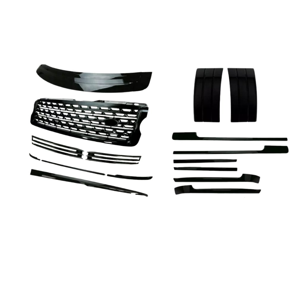 Range Rover Vogue L405 Black Edition Pack Grille Side Vents Trim Kit Gloss Black 2013–2017