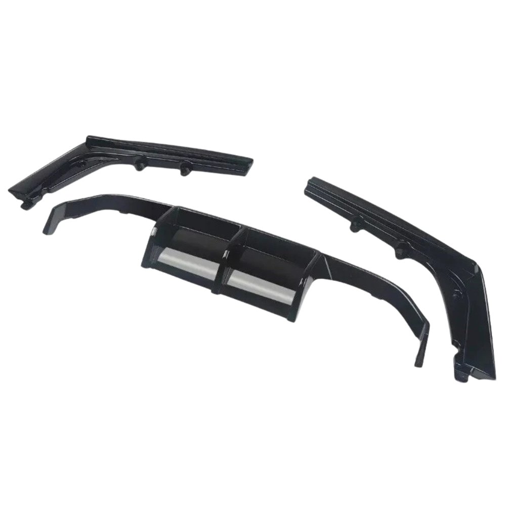 BMW M3 M4 F80 F82 F83 Full Body Kit Splitter Diffuser Side Skirts Blades Gloss Black 2014–2020