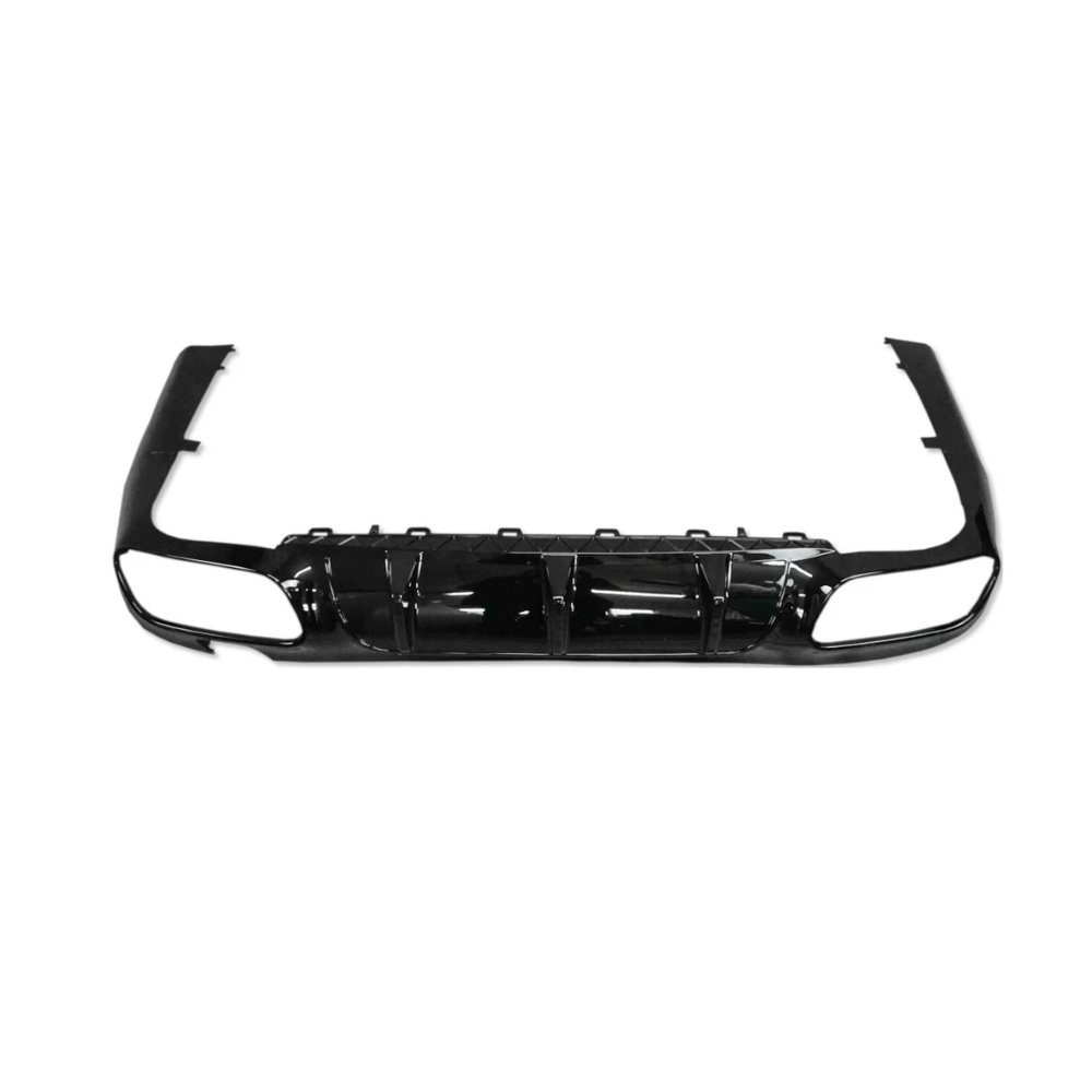 Mercedes CLS C257 CLS63 AMG Style Rear Diffuser Gloss Black with Black Quad Tips 2018+