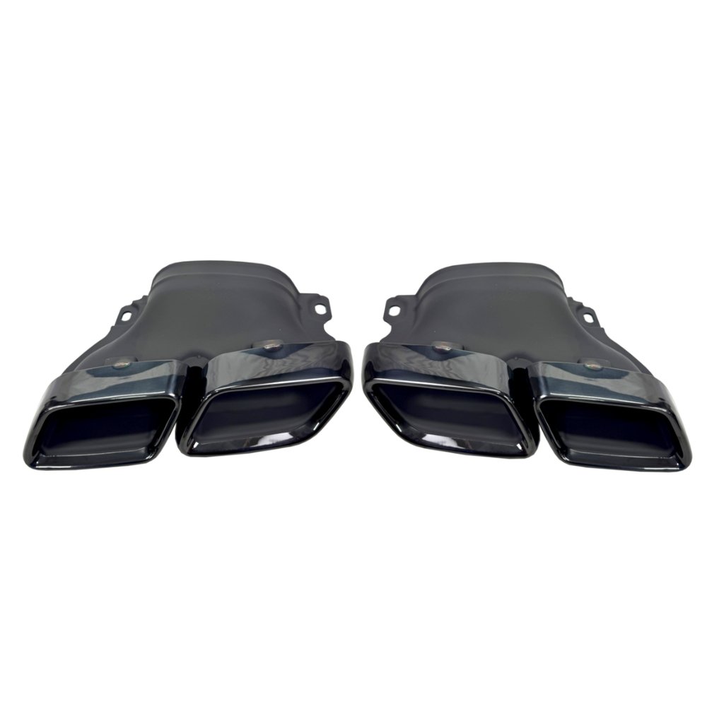 Mercedes GLE Coupe C292 GLE63 AMG Style Rear Diffuser with Exhaust Tips Matte Black 2015–2018