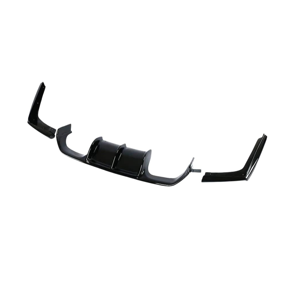 BMW M3 M4 F80 F82 F83 V Style Rear Diffuser Gloss Black 2014–2020
