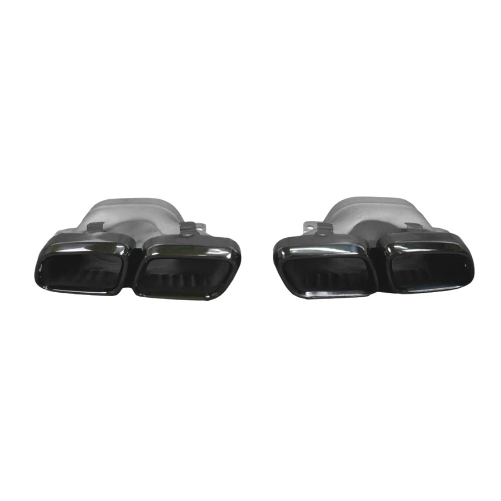 Mercedes CLS C257 CLS63 AMG Style Rear Diffuser Gloss Black with Black Quad Tips 2018+