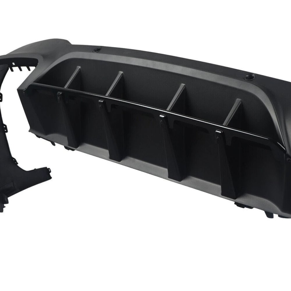 Mercedes GLC X253 GLC63 AMG Style Rear Diffuser Gloss Black with Black Quad Tips 2016–2019