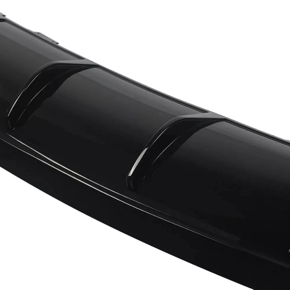 Mercedes CLA C117 CLA45 Style Rear Diffuser Gloss Black with Tailpipes 2013–2019