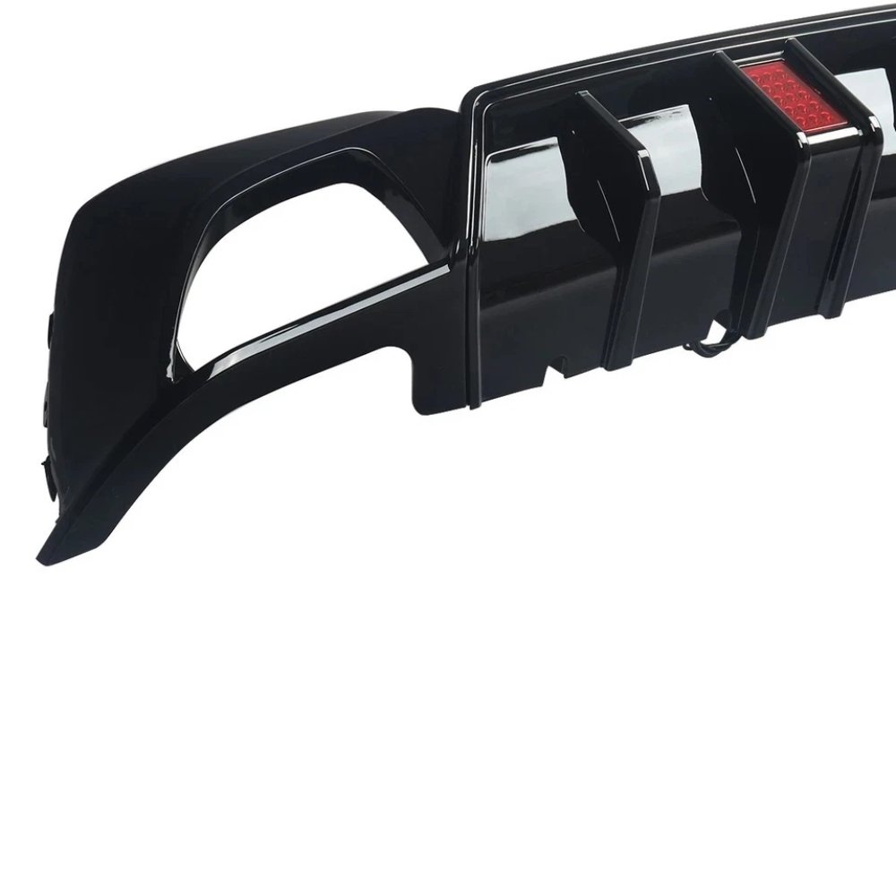BMW 3 Series G20 M Sport Rear Diffuser Gloss Black with Twin Exhaust Tips & LED 2018–2023 - Image 11