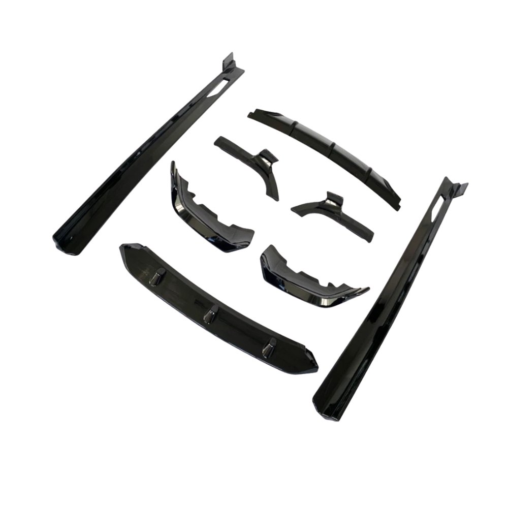 BMW X6 G06 M Sport Aero Body Kit Front Splitter Side Skirts Rear Diffuser Gloss Black 2019+