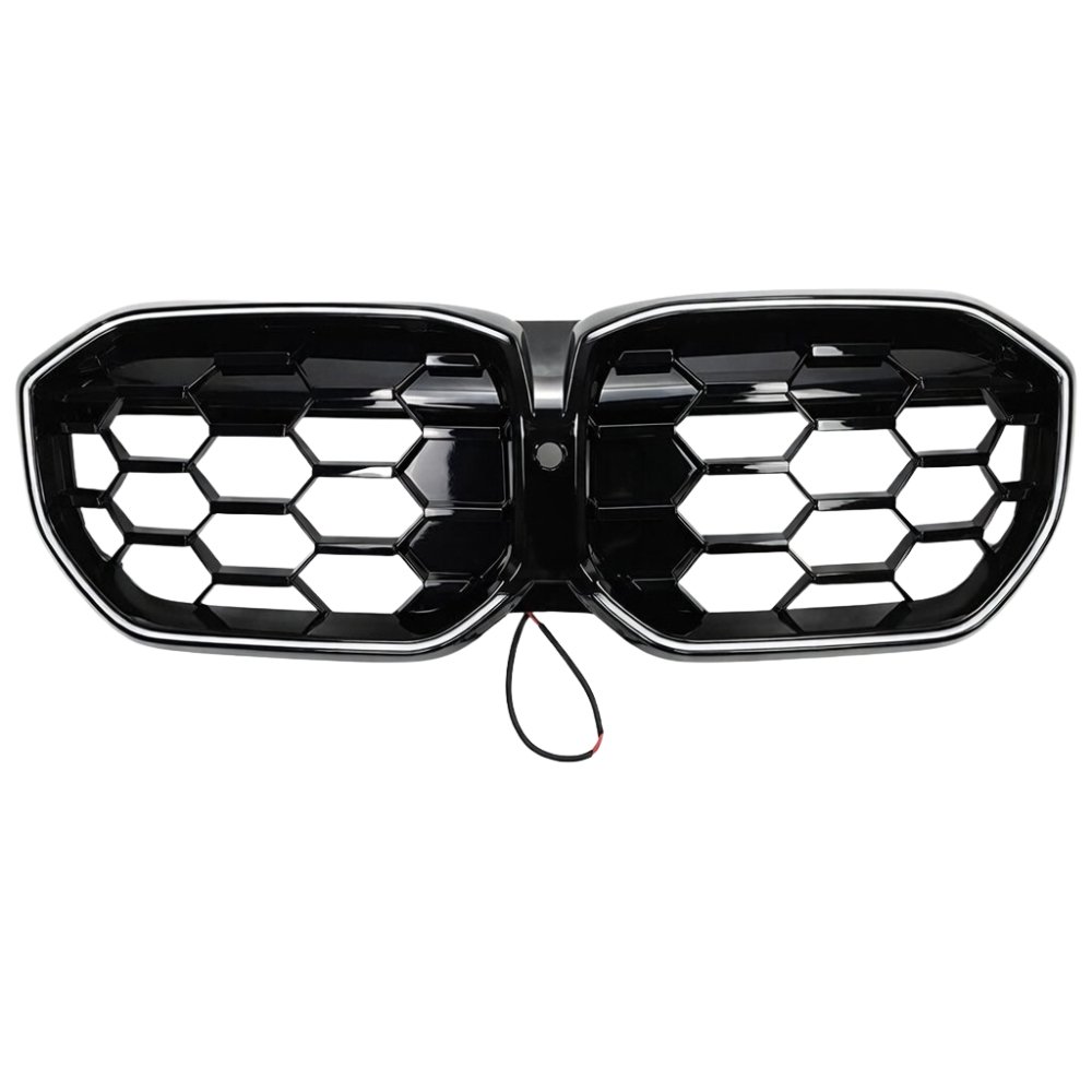 BMW 3 Series G20 G21 LCI Diamond Style Front Grille with LED Lights Gloss Black 2021+ - Image 9