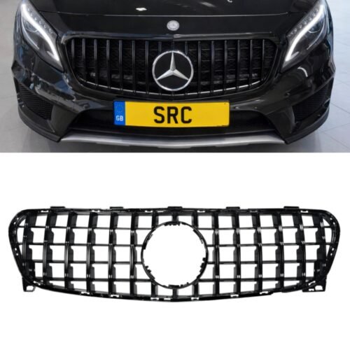 Mercedes GLA Class X156 GT Panamericana Front Grille Gloss Black Facelift 2017–2019