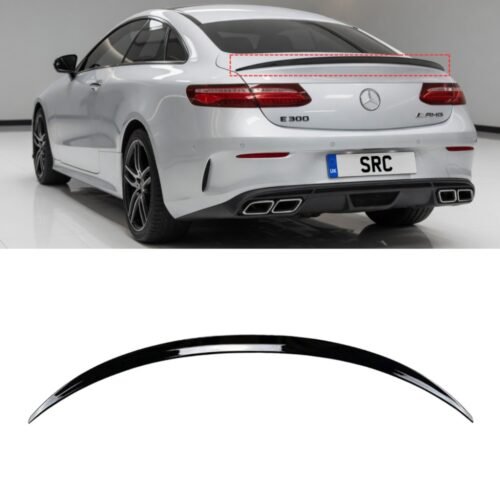 Mercedes E Class Coupe C238 E63S Style Rear Boot Spoiler Gloss Black 2016–2019
