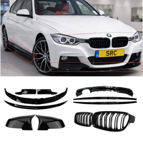 BMW 3 Series F30 M Performance Full Body Kit Gloss Black 2012–2019