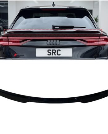 Audi Q8 SQ8 S Line Gloss Black Body Kit Front Lip Roof & Tailgate Spoiler Kit 2018–2023