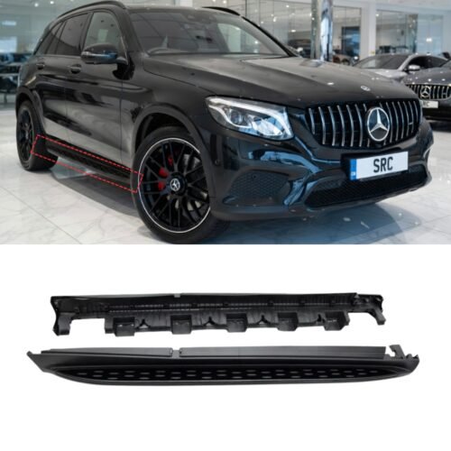 Mercedes GLC Class X253 C253 Coupe Side Steps Running Boards Matte Black 2015–2022