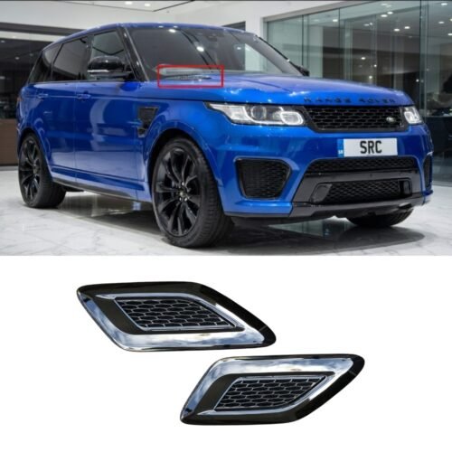 Range Rover Sport L494 Autobiography Style Bonnet Air Vent Grilles Gloss Black 2013–2017