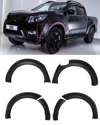 Nissan Navara NP300 D23 Wide Wheel Arch Fender Flares 9 Inch Matte Black 2014–2021