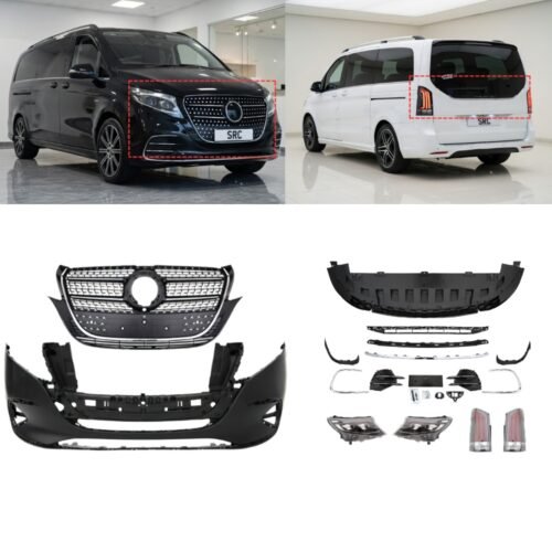 Mercedes Vito V-Class W447 Upgrade Body Kit Front Bumper Grille Lights 2014–2023