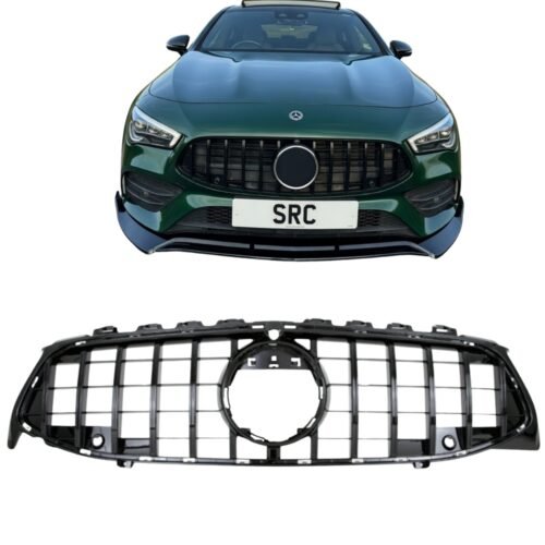 Mercedes CLA Class C118 X118 GT Panamericana Front Grille All Gloss Black 2020–2023