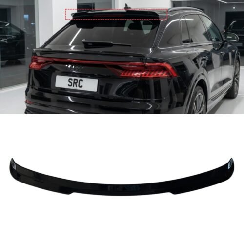 Audi Q8 SQ8 Rear Roof Spoiler Lip Wing Gloss Black 2018–2023