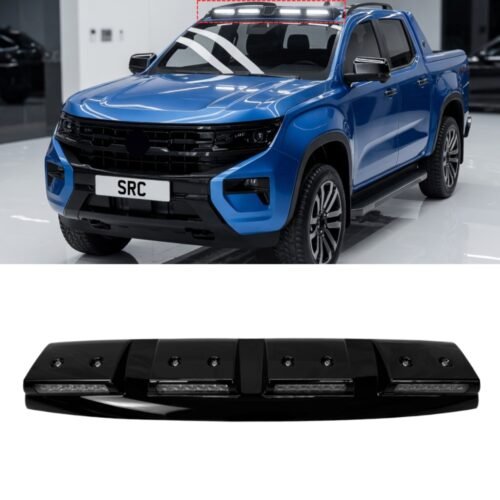 VW Amarok Roof Light Pod Bar with DRL LED Lights Gloss Black 2023+