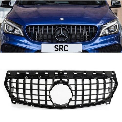 Mercedes CLA Class C117 X117 GT Panamericana Front Grille Gloss Black 2013–2019