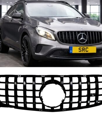 Mercedes GLA X156 GT Panamericana Front Grille Gloss Black Pre-Facelift 2014–2016