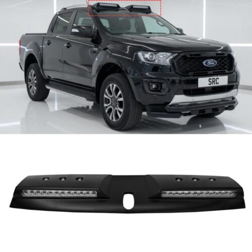 Ford Ranger T6 T7 T8 Front Roof LED Light Bar DRL Matte Black 2012–2022