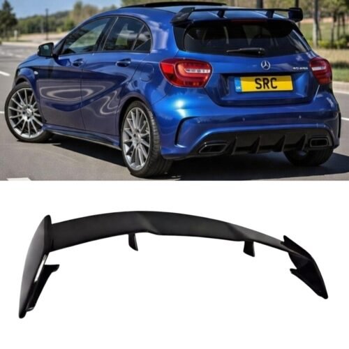 Mercedes A Class W176 A45 AMG Aero Style Rear Roof Spoiler Gloss Black 2013–2018
