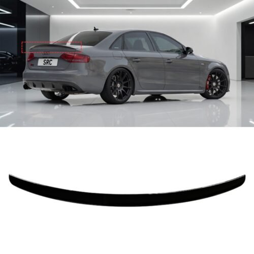 Audi A4 B8 Saloon S4 Style Rear Boot Spoiler Gloss Black 2013–2016