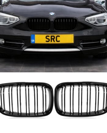 BMW 1 Series F20 F21 Pre-LCI Front Kidney Grille Gloss Black 2012–2014