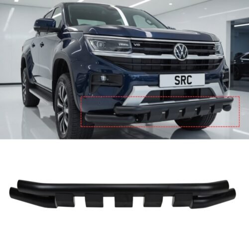 Volkswagen Amarok Front Double Nudge Bar Bull Guard Black 2023+