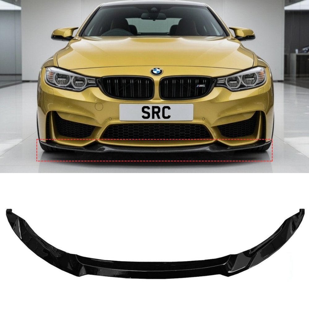 BMW M3 F80 M4 F82 F83 CS Club Sport Front Lip Splitter Gloss Black 2014–2020