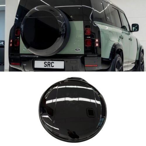 Land Rover Defender L663 90 110 130 Spare Wheel Cover Gloss Black No Badge Recess 2020+