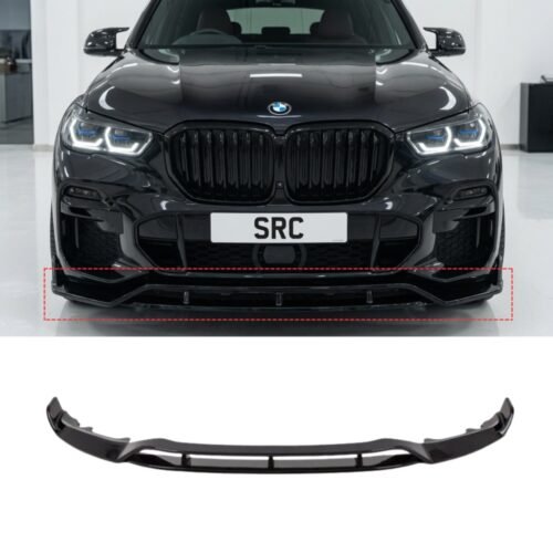 BMW X5 G05 M Sport M Performance Style Front Lip Splitter 2 Piece Gloss Black 2019–2023