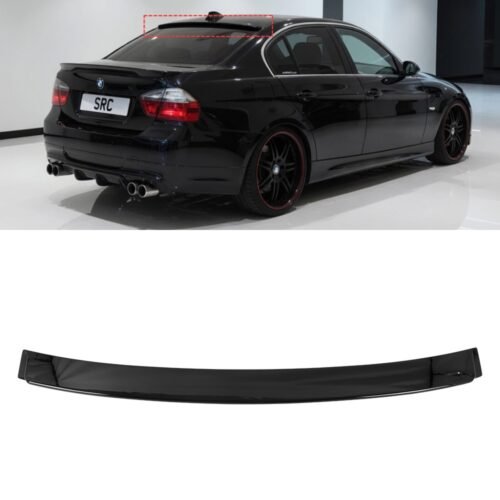BMW 3 Series E90 M Sport Style Rear Window Roof Spoiler Gloss Black Saloon 2005–2011