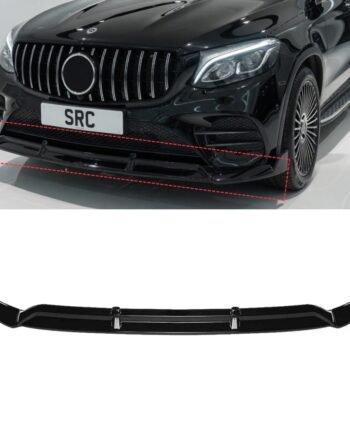 Mercedes GLC X253 GLC43 AMG Line Front Splitter Lip Gloss Black 3 Piece 2016–2019