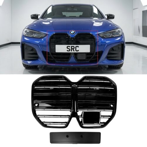 BMW i4 G26 Gran Coupe Front Kidney Grille Gloss Black OEM Style 2021–2024