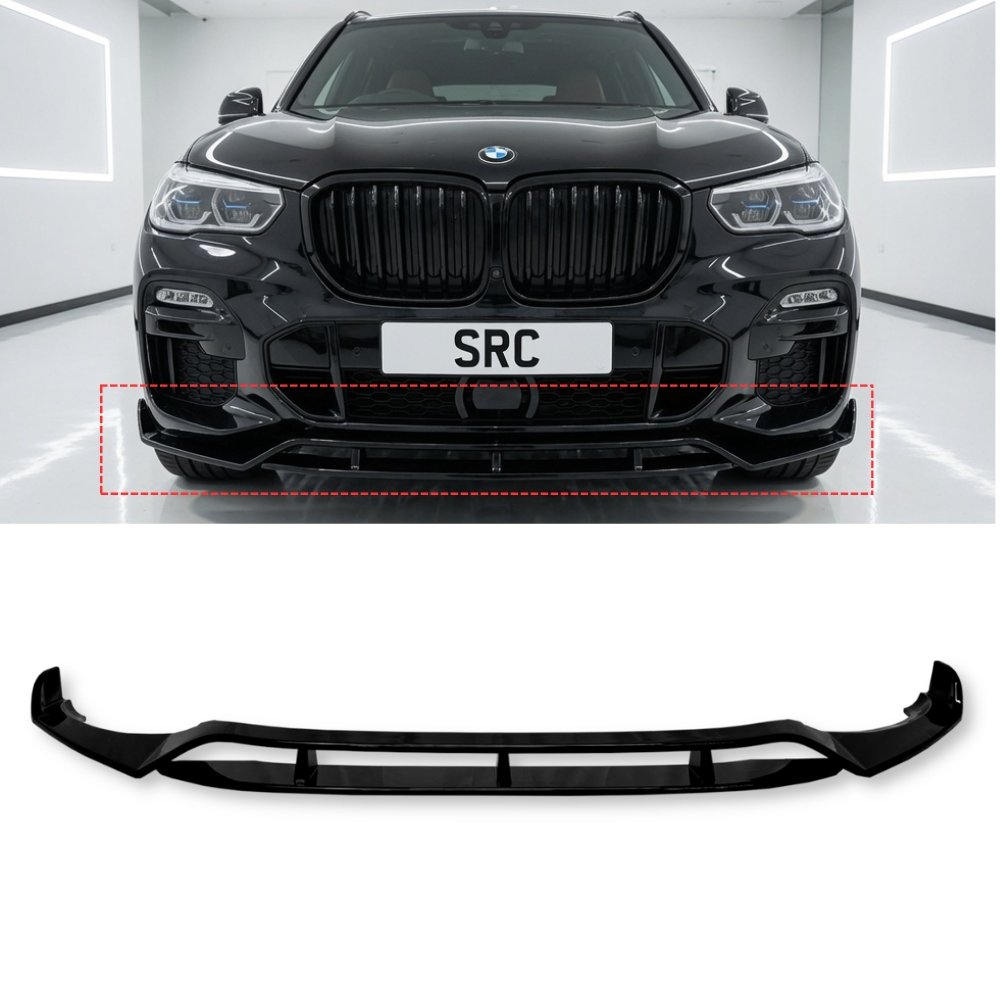 BMW X3 G01 X4 G02 M Sport Pre-LCI Front Lip Splitter Gloss Black 2017–2021