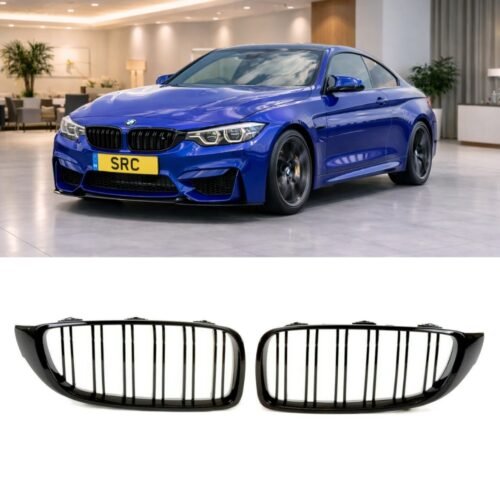 BMW 4 Series F32 F33 F36 M3 F80 M4 F82 F83 Front Kidney Grille Gloss Black 2014–2020