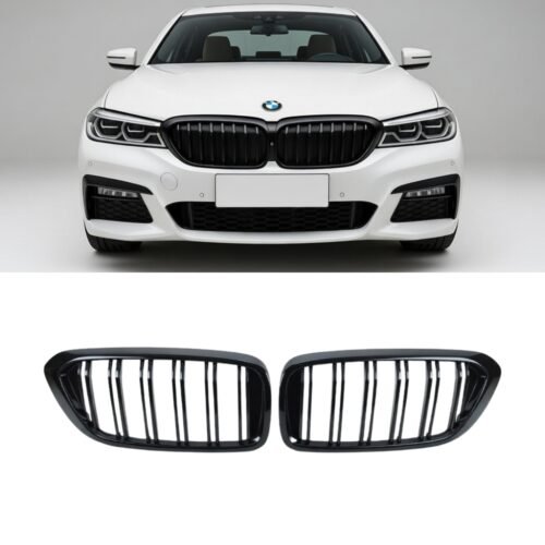 BMW 6 Series G32 GT Double Slat Front Kidney Grille Gloss Black OEM Fit 2017–2020