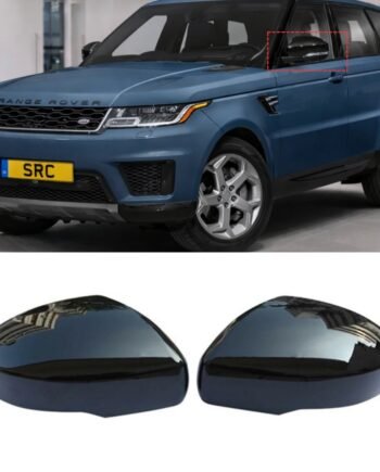Gloss Black Wing Mirror Cover Caps for Range Rover Sport L494 L405 Discovery 5 2014–2021