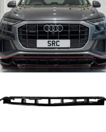 Audi Q8 SQ8 S Line Front Bumper Lip Splitter Gloss Black 4 Piece Kit 2018–2023