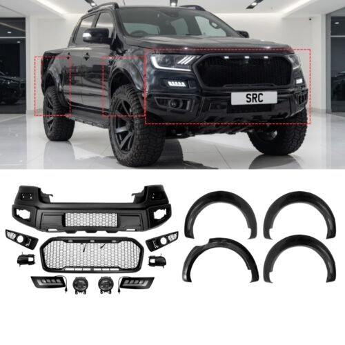 Ford Ranger T7 T8 Raptor Style Body Kit Front Bumper Grille & Arch Extensions 2015–2022