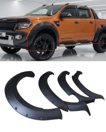 Ford Ranger T6 Wide Body Wheel Arch Fender Flares Matte Black 2012–2015