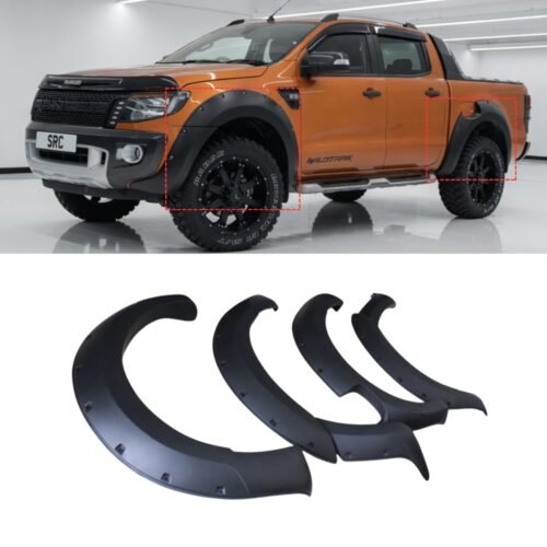 Ford Ranger T6 Wide Body Wheel Arch Fender Flares Matte Black 2012–2015