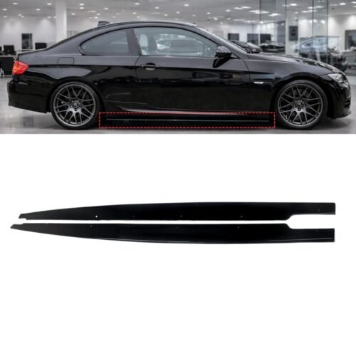 BMW 3 Series E90 E92 E93 Side Skirt Extension Blades Gloss Black 2005–2013