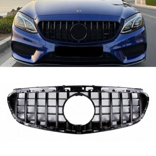 Mercedes E Class W212 GT Panamericana Front Grille Gloss Black 2014–2016